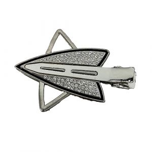 Pince à cheveux en forme d'étoile à cinq pointes pour usage quotidien avec strass - Épingle à cheveux unique en métal - Pince à cheveux en forme d'étoile de canard - Pince à cheveux unique pour (JieLinKeJi, neuf)