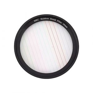 Jectse Filtre de Star de Starre color&eacute; Micro SLR Camera Point To The Line Optics Filtre Id&eacute;al pour les Films Photographie de Mariage - Compact et Portable, Alliage en Aluminium (49 mm) (Jectse, neuf)