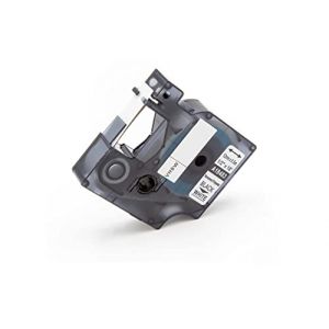 vhbw Ruban compatible avec Dymo Rhino 6000, 5000, 5200, 4200, 3000, 1000 imprimante d'étiquettes 5,5m x 12mm Noir sur Blanc, polyester (ElectroPapa, neuf)