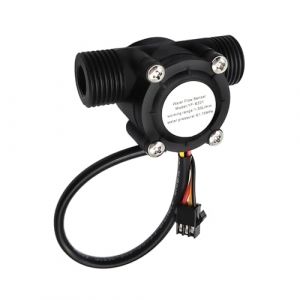 YF-S201 D&eacute;bitm&egrave;tre Eau Capteur RUIZHI D&eacute;bitm&egrave;tre &agrave; Effet Hall 5&ndash;18 V CC, 1&ndash;30 L/Min Interface G1/2 Capteur de d&eacute;bit pour Chauffe-Eau, Distributeur Automatique, Machine &agrave; Cartes (shenzhenshiyaoxingmaoyi, neuf)