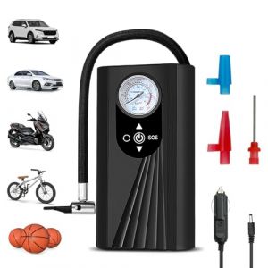 Noxtioanip Gonfleur Pneus Voiture, Compresor de Aire Port&aacute;til avec Manom&egrave;tre, Compresseur &agrave; Air Portatif, Compresseur Voiture Gonfleur Pneus, pour Voiture, V&eacute;lo, Moto, Scoote, Balle (STORE GUERRERO PAREDES ANDREW  S.R.L., neuf)