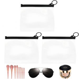 ZKGYUS 3PCS Trousse de Toilette Transparente, Trousse de Transparente femme Voyage, Trousse de Toilette Avion, PVC &Eacute;tanche Trousse de Maquillage, Sac de Rangment Transparente Sac Cosm&eacute;tiques (CELTIC MANUFACTURING, neuf)