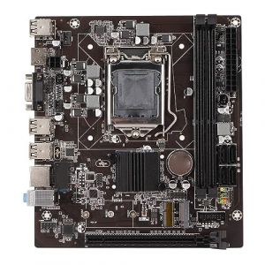 KAKAKE Carte Mère Minière, Sortie VGA HD, Carte Réseau 100 M, PCIE X16 LGA 1155, Carte Mère pour Bricolage (Halliy-EU, neuf)