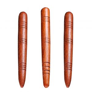 PACKOVE 3 Pi&egrave;ces Stylo d'acupuncture barre d'acupression auto-massage de massage stylo point d'acupuncture masseur de points d'acupuncture en bois rouge (Spring TU, neuf)
