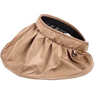 Beaupretty chapeau bandeau de protection solaire chapeaux de soleil pour femmes pare-soleil coquille bord bandeaux bandana headband chapeau de soleil pour femme chapeau de soleil femme Coffee (lorianca, neuf)