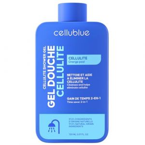 Gel Douche Cellulite Cellublue &ndash; Nettoyant 2-en1 naturel, Utilisation facile sous la douche &ndash; Optimis&eacute; pour la ventouse cellulite &ndash; Parfum Mono&iuml; (KYRENA, neuf)