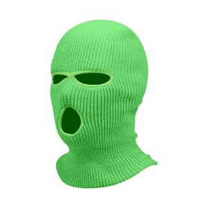 Cagoule Hiver Mode Balaclava Tricoté Intégral 3 Trous Homme Chapeau Tricoté Femme Hiver Vélo Ski Cagoule Unisexe Sports (VJOAIDJOI, neuf)
