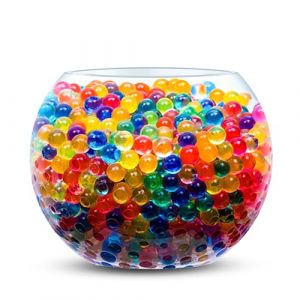 Aptidy - Env. 20 000 pcs de Perles d&rsquo;Eau Multicolores (100 grammes) - Billes d'eau hydrogel pour Vase, terreau des Plantes | Pour D&eacute;coration, Mariage, Anniversaire, F&ecirc;tes, Jardinerie, Fleurs, No&euml;l (KHALIT store, neuf)