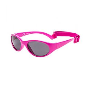 Kiddus Lunettes de Soleil pour Garçons et Filles. Entre 2 et 6 ans. Gomme Super Flexible avec Bande Élastique Réglable. 100% Protection Solaire UV400. Rose (08 Rose foncé) (Kiddus, neuf)