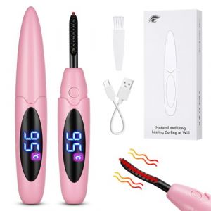 LOPHE Recourbe Cils Chauffant,Recourbe Cil Professionnel Recourbe-cils Électrique Portable avec Brosse 3 Modes de Température Recourbe-cils Lash Lift USB Rechargeable Longue Durée(Rose) (Botoo, neuf)