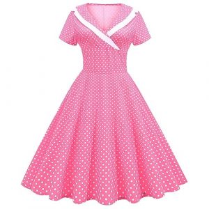 Générique Robe Années 50 60 Femme Vintage À Pois Pin Up Robe Swing Rockabilly Audrey Hepburn 1950 Retro De Cocktail Mariage Ceremonie,Robe Pin Up Rockabilly Annee 50 Femme (qiaoxiahe, neuf)