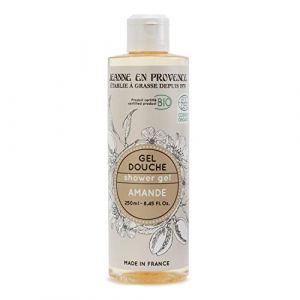 JEANNE EN PROVENCE - Gel Douche BIO - Parfum Amande - Nettoie, Nourrit & Parfume - Gel douche pour Peaux Sèches - 98% d'Ingrédients d'Origine Naturelle - Fabriqué en France à Grasse - 250 ml (After7Project, neuf)