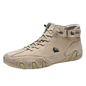 Chaussures Rehaussantes Homme, 6-10cm De Sport en Salle Tennis Travail Jogging Chaussure Blanche Homme, Blanche Slip on Chaussures Securite, Running Antidérapantes (ChaoWenMao, neuf)