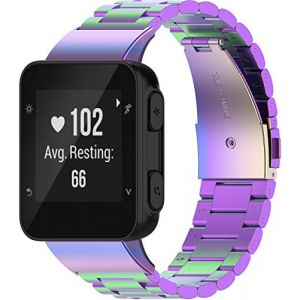 Shieranlee Bracelet en métal Compatible avec Garmin Forerunner 35 Strap/Garmin Approach S10 Bracelet,de Rechange en Acier Inoxydable pour Montre connectée Forerunner 35/Garmin Approach S10 Golf Watch (BETTYCHEN LIMITED, neuf)