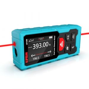 Kiprim LD120S Télémètre Laser Double, 120M de Portée, Niveau électronique, Mesures précises et Fonction Pythagore - pour la Construction, Le Bricolage et la rénovation (Kiprim Direct EU, neuf)