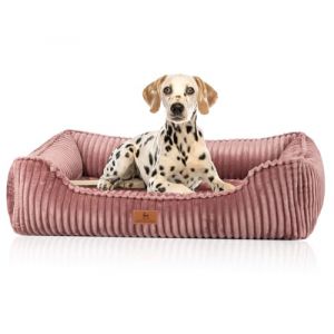 Knuffelwuff Sedona Panier orthopédique pour chien, en velours côtelé, taille XXL, 120 x 85 cm, rose, housse amovible, lavable, pour chiens de grande, moyenne et petite taille (Knuffelwuff, neuf)
