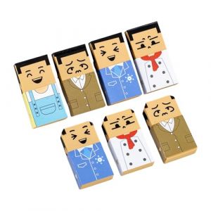 Gommes fantaisie en forme d'homme chauve - Grande gomme artistique - Gommes faciles &agrave; effacer pour &eacute;tudiant, enfant, &eacute;criture, dessin, amusant (sweetWU, neuf)