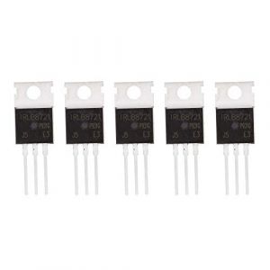 Lot de 5 transistors IRLB8721PBF TO-220(TO-220AB) MOSFET 30 V 62 A Power N-Channel Marquage IRLB8721 (ERIC ELECTRONICS TECHNOLOGY LIMITED, neuf)