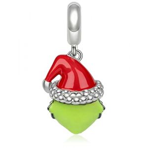 MSPOVOF Charms grenouille de No&euml;l 925 bracelets en argent sterling pendentif 5A Cubic Zirconia No&euml;l anniversaire cadeau pour les femmes (MSPOVOF, neuf)