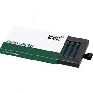 Montblanc 10674 Cartouches d'encre - Irish Green - Encre pour Stylo Plume - Vert - 8 Cartouches (87cram, neuf)