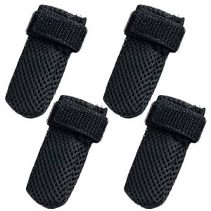 EOYVAIL Bottes et chaussons pour chiens,Protecteurs de pattes de chien et de chat, gants à gratter pour chat, protecteurs de pattes de botte de chien, réglables (4 pièces, noir, M) (ZHONGFU  STORE, neuf)