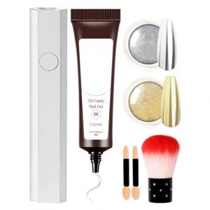 Gel 5D Pour Ongles - Pâte Modelante Pour Ongles - Gel de Sculpture Non Collant et Élégant pour Occasions Formelles Quotidiennes Mariage Salon à Domicile et Fêtes (xinlufia, neuf)