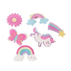 Toddmomy 6 pièces Barrettes Cheveux Fille Paillettes Pinces Garçon Fille Licorne Cartoon Accessoires Doux et Colorés (Yvonne Quinton, neuf)