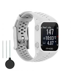 Bdsidy Bracelet Compatible avec Polar M430 /Polar M400 Band, Femme Sport R&eacute;glable Strap Silicone Bracelets de Remplacement Homme Watchband pour Polar M430 /Polar M400 Smartwatch Accessoires (Blanc) (Dikoe, neuf)