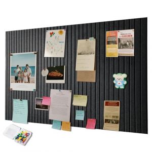 Tableau personnalis&eacute; grande planche en li&egrave;ge 40 x 60 cm, mur de li&egrave;ge d&eacute;coratif en feutre autocollant, tableau photo pliable pour vision board pour murs &agrave; l'&eacute;cole, &agrave; la maison (EUBSWA-FR, neuf)