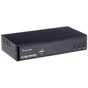 HD-Line Strom 506 - TNT HD Decodeur TNT HD pour TV/Recepteur TNT HD/Adaptateur TNT Décodeur TNT/Boitier TNT HD/Tuner TNT Decodeur TV Demodulateur TNT Decodeurs TNT Full HDMI Terrestre, Noir (LB GROUP, neuf)