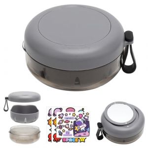 VOSSOT Boite Appareil Dentaire avec Miroir, Bo&icirc;te de Rangement pour Proth&egrave;ses Dentaires avec Tami Porte Dentier Portable et &Eacute;l&eacute;gant en Silicone Bo&icirc;te Orthodontique pour Prot&egrave;ge Dentier (caixianli, neuf)