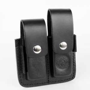 Ledertaff &Eacute;tui en cuir pour Leatherman et autres outils multifonctions &agrave; porter &agrave; la ceinture, espace pour kit d'embouts et extendeurs, marron/noir, petit pour Wave, grand pour le courage (noir, (FALTHAMMER, neuf)