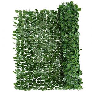 COSTWAY Clôture en Feuillage Artificielle 150 x 240CM avec Feuilles de Lierre en Polyester Protection UV, Haie Artificielle Brise Vue pour Balcon,Terrasse,Jardin Vert (FDS GmbH, neuf)