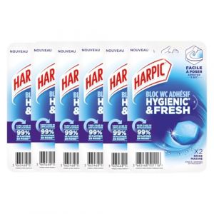 Harpic - Lot de 6x2 Blocs WC adhésif Hygienic & Fresh Brise Marine (12) (Blacutt Market, neuf)
