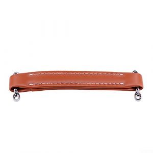 DAZZLEEX Poignée d'ampli de guitare de style européen en cuir avec vis pour amplificateurs de guitare et autres poignées d'engrenage orange (housetag, neuf)