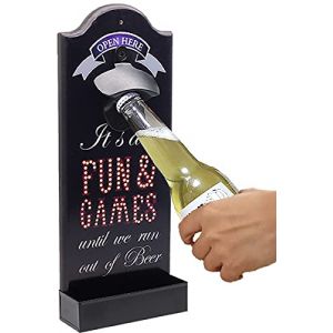 ZONSUSE Biere Soda Ouvre-Bouteille Montage Mural D&eacute;capsuleur et Cap Catcher,Ouvre Bo&icirc;te Manuel,Multifonctionnel Kitchen Tool,Facile Convient &acirc;g&eacute;es,Femmes,Pour la Maison,le Bar,la Terrasse,Jardin (SUSEN-EU, neuf)