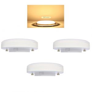 Ampoule LED GX53 super lumineuse 8 W 720 lm 3000 K blanc chaud intensité non variable Quantité : 3 pièces (LightGalaxy, neuf)