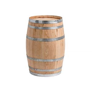 Tonneau en châtaignier de 100 litres Nouveau, Naturel (fermé/Table) (TEMESSO, neuf)