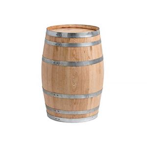 Temesso Tonneau en châtaignier de 100 litres Nouveau, Naturel (fermé/Table) (TEMESSO, neuf)