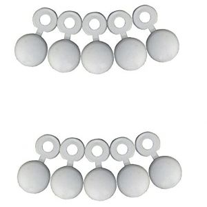 LOT DE 10 CACHE RIVET BLANC PLAQUE D'IMMATRICULATION VOITURE AUTO MOTO SCOOTER MOBYLETTE PROTECTION PLASTIQUE VIS BOULON FIXATION (cyclingcolors_france, neuf)