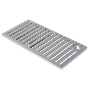 WELL GRILL Grille de cheminée 18 x 30 cm - Grille de cheminée en fonte - Pour de nombreuses cheminées et fours - En acier massif - Épaisseur : 0,85 cm - Pas facile à déformer (BBQ-King, neuf)