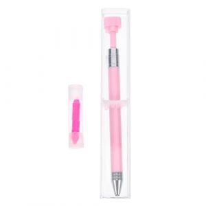 FIXOSHEE Stylo de Peinture Diamant Rotatif pour DIY Bricolage Outil Polyvalent pour Peinture sur Diamant et Nail Art Rechargeable avec Cire Rose et Pratique pour Pierres D&eacute;coratives (Jiingsq, neuf)