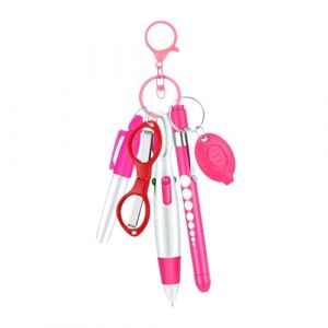 F Fityle Ensemble de stylos d'infirmière, stylo marqueur polyvalent et Compact, cadeau de journée des infirmières, stylo à bille rétractable, Clip d'insigne, Rose (Homegarden FR, neuf)