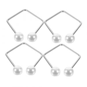 VALICLUD 4 pièces Créateur de Fossettes pour Visage Acier Inoxydable et Boule Imitation Outil Exercice Facial et Confortable pour Joues sans Perçage Facile à Porter (MOUBACK, neuf)