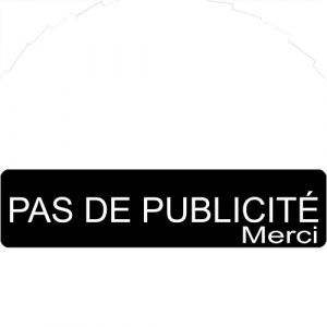 Plaque PAS DE PUBLICITÉ MERCI Adhésive PVC Pour Boîte Aux Lettres - Plaque Stop Pub - 8 cm x 2 cm - 21 Couleurs Disponibles (Noir) (GRAVURE ET COMPAGNIE, neuf)