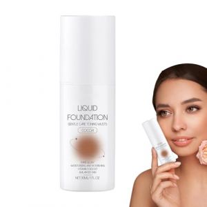 de fond de teint hydratant, fond de teint l&eacute;ger pour la peau grasse | Fondation hydratant de base de l&eacute;ger - Couverture compl&egrave;te finale mate durable, correcteur de soins de la peau grasse et sec (deliyu, neuf)