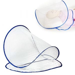 Ghzste Moustiquaire pour B&eacute;b&eacute;, Mini Moustiquaire Pliable pour T&ecirc;te Tente Moustiquaire -up Ultral&eacute;g&egrave;re pour Camping Voyage (YeHalo, neuf)