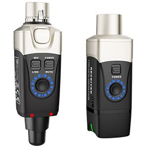 Xvive U3 Système de Microphone sans Fil 2.4GHz XLR sans Fil Transmetteur Récepteur pour Microphone Dynamique (MEMTOP, neuf)