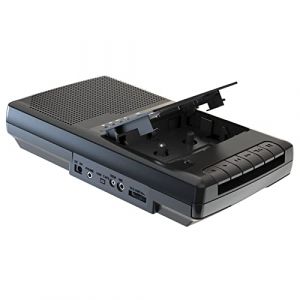 Lecteur de Cassettes Audio Portable Cassette Numériser vers USB avec Poignée, Casque, Microphone, Haut-parleur (TECH COVER SRL, neuf)