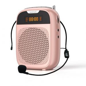 Norwii Mini amplificateur de Voix Portable Rechargeable Bluetooth 4000 mAh avec Microphone Filaire, syst&egrave;me de sonorisation, amplificateur Vocal Personnel pour Enseignants, Guides touristiques (norwii, neuf)